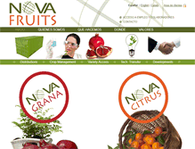 Tablet Screenshot of novafruits.com